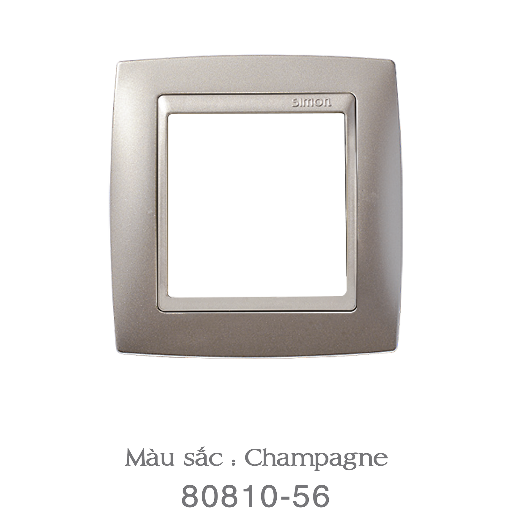 VIỀN ĐƠN MẶT NHỰA ( màu : Champagne )