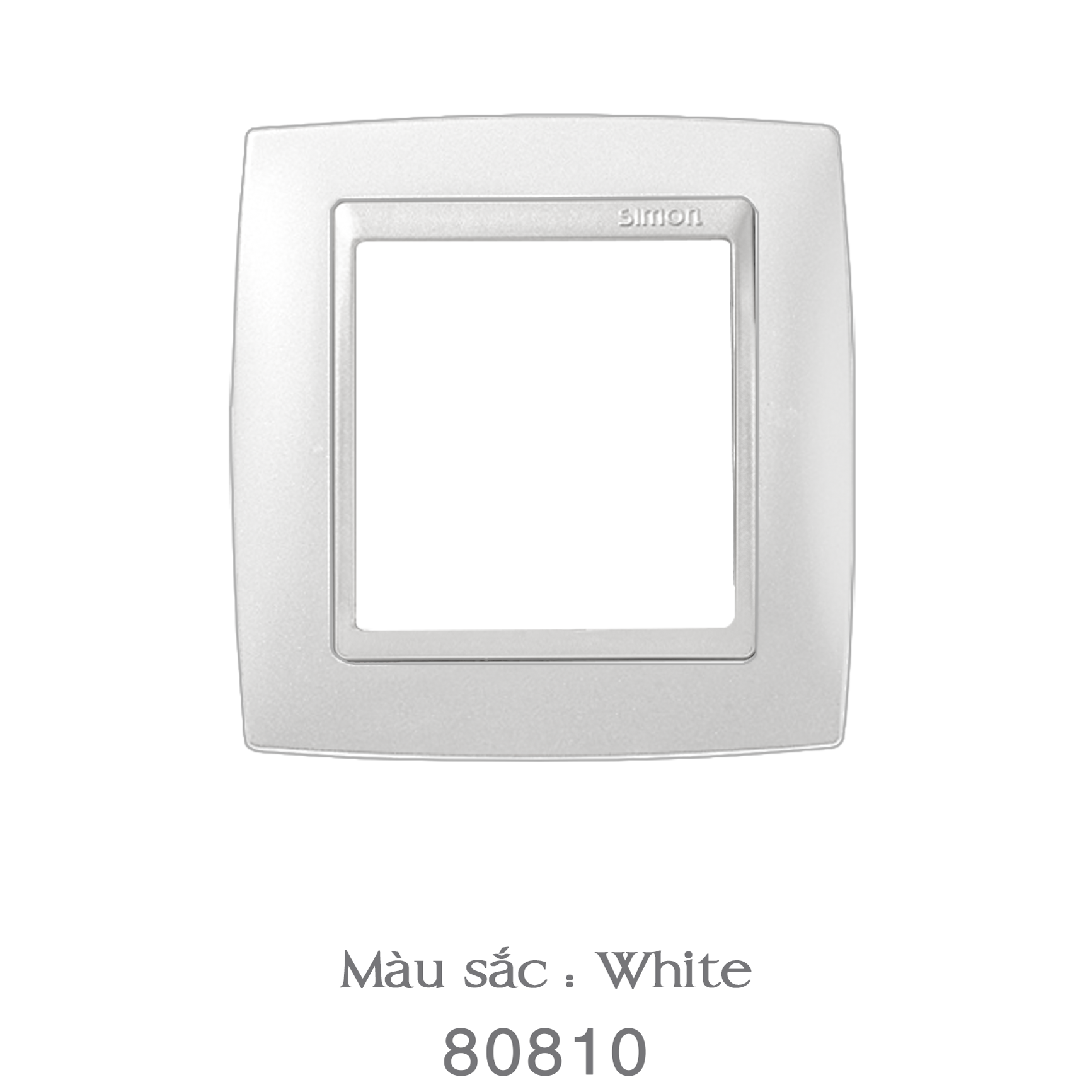 VIỀN ĐƠN MẶT NHỰA ( màu : White )