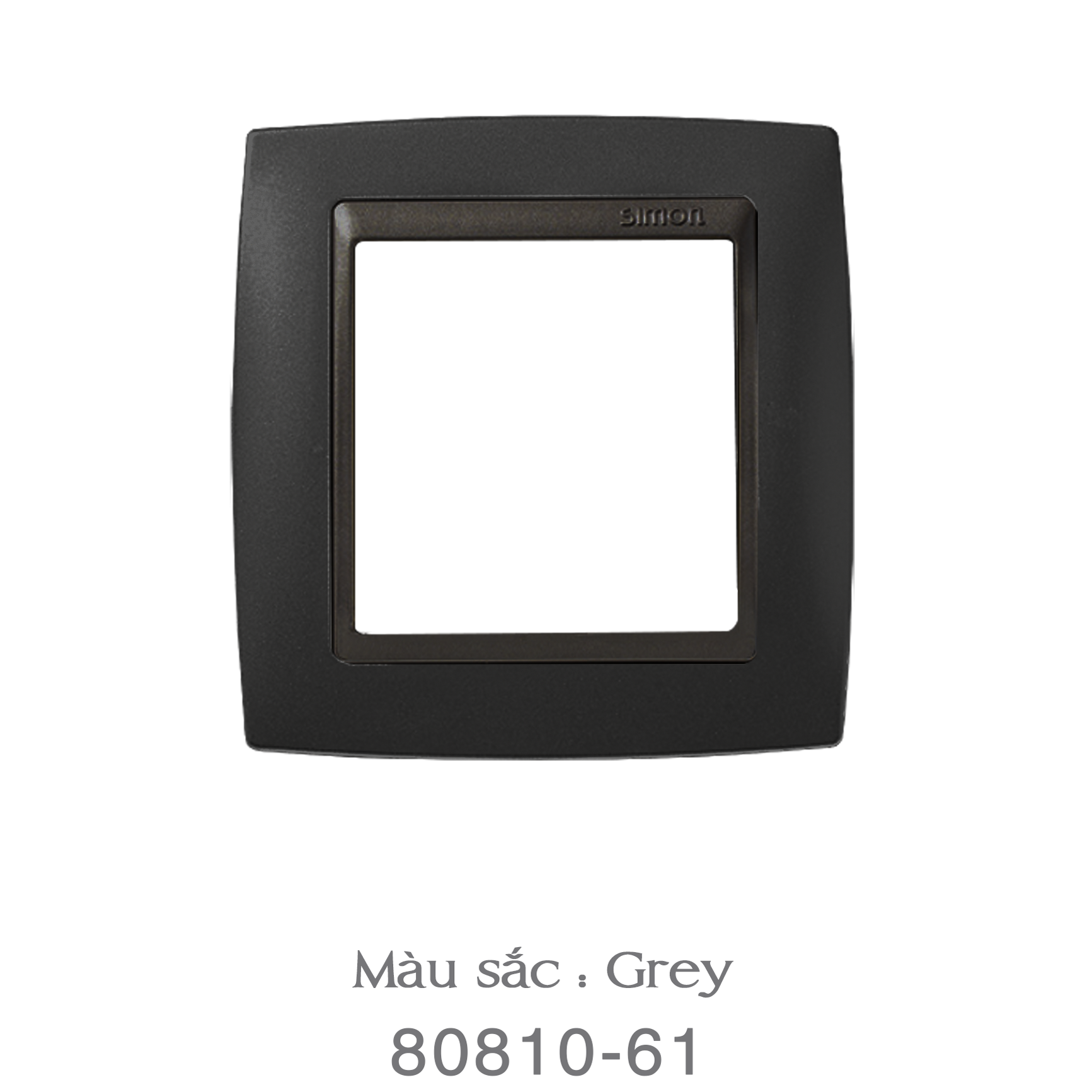 VIỀN ĐƠN MẶT NHỰA ( màu : Grey )