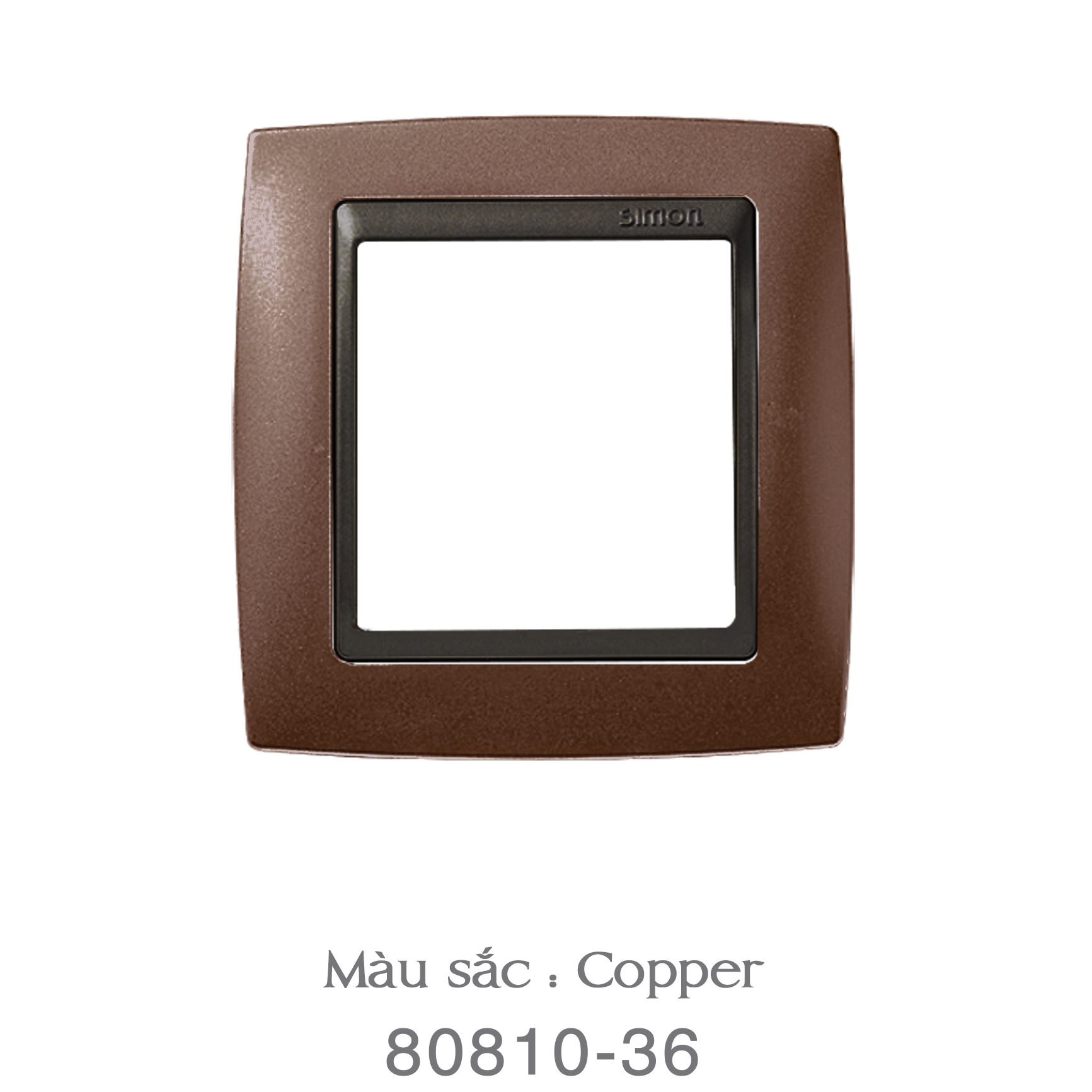 VIỀN ĐƠN MẶT NHỰA ( màu : Copper )