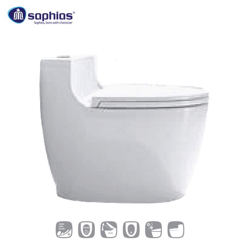 Bồn Cầu 1 Khối Saphias TS-988