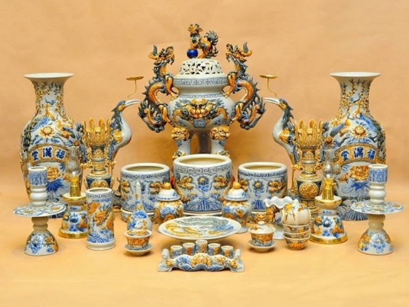 10 bộ đồ thờ bằng gốm sứ Bát Tràng đẹp nhất 2021 10 bộ đồ thờ bằng gốm sứ Bát Tràng đẹp nhất 2021