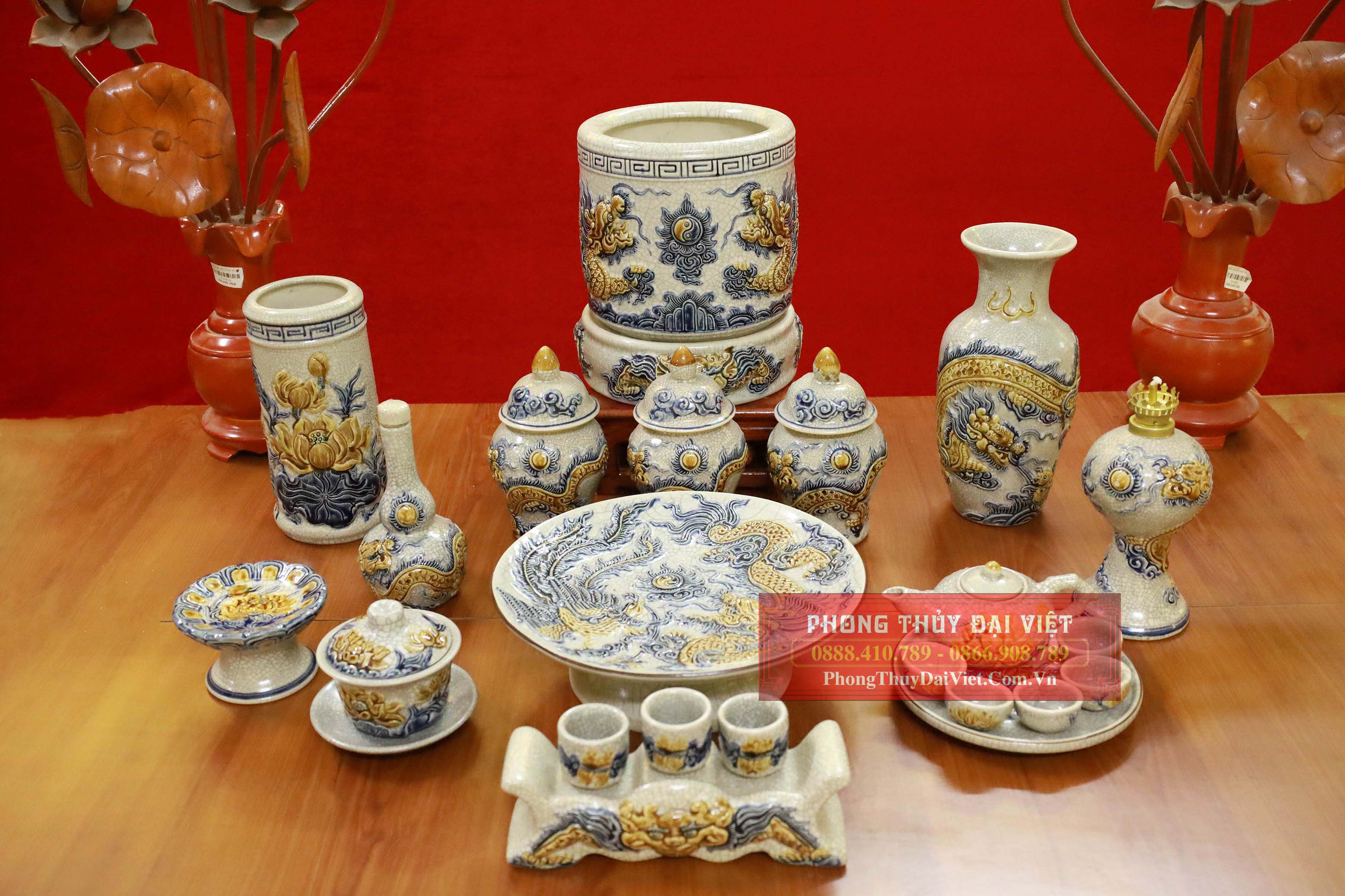 Địa chỉ mua đồ thờ Bát Tràng Tại tỉnh Bình Dương - cửa hàng Phong Thuỷ Đại Việt