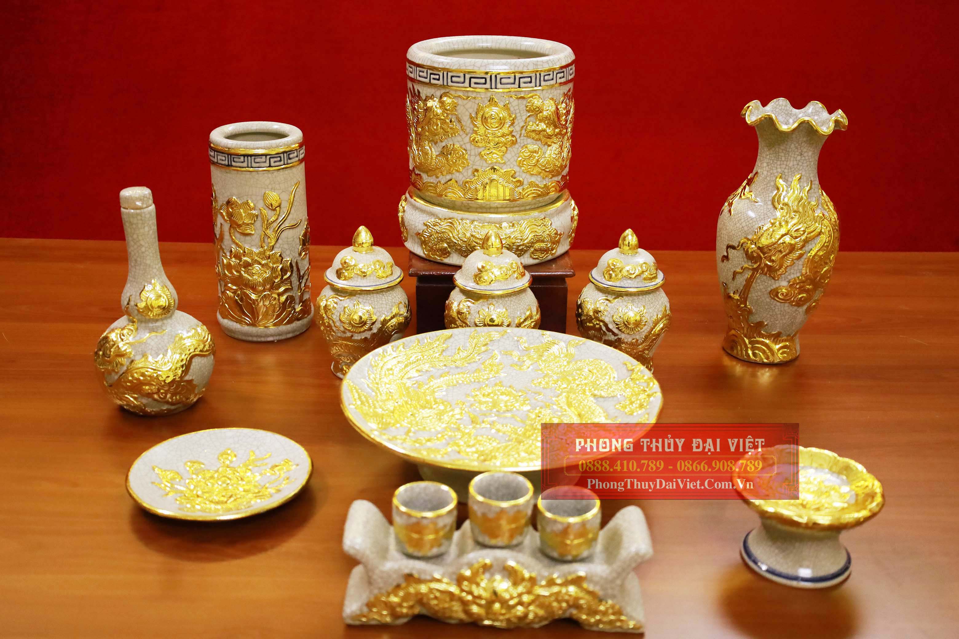 Đồ thờ Bát Tràng - Cửa hàng Phong Thuỷ Đại việt tại Long An