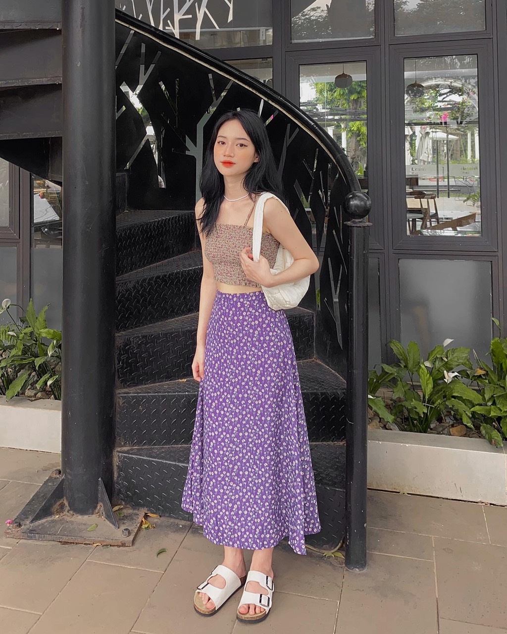 Thiết kế váy hoa nhí được lòng các cô gái Thái Việt Hàn xinh đẹp diện ngày  hè  Phong cách sao  Việt Giải Trí