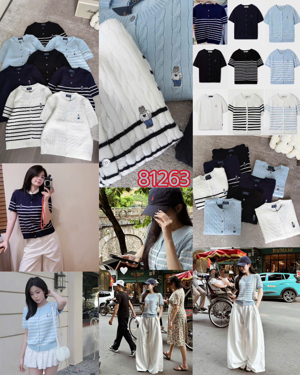 CARDIGAN LEN THÊU GẤU MÃ 81263