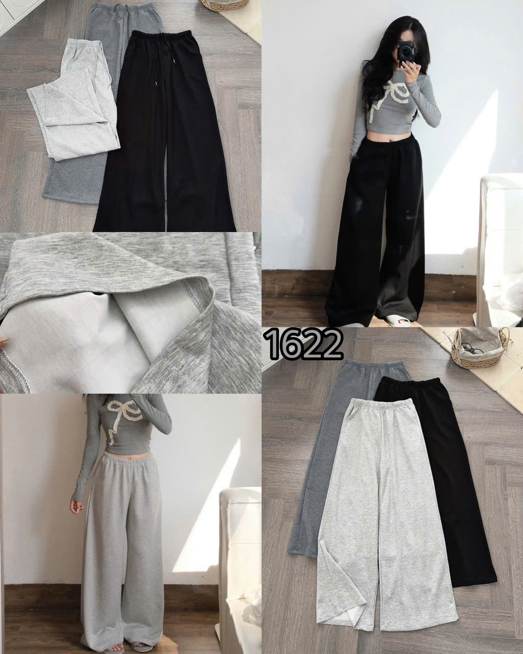 QUẦN DÀI SUÔNG TRƠN UMI DÂY RÚT TRONG MÃ 1622