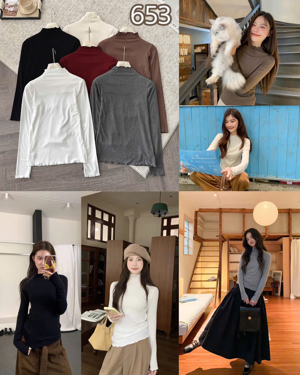 ÁO GIỮ NHIỆT VIỀN BÈO MÃ 653