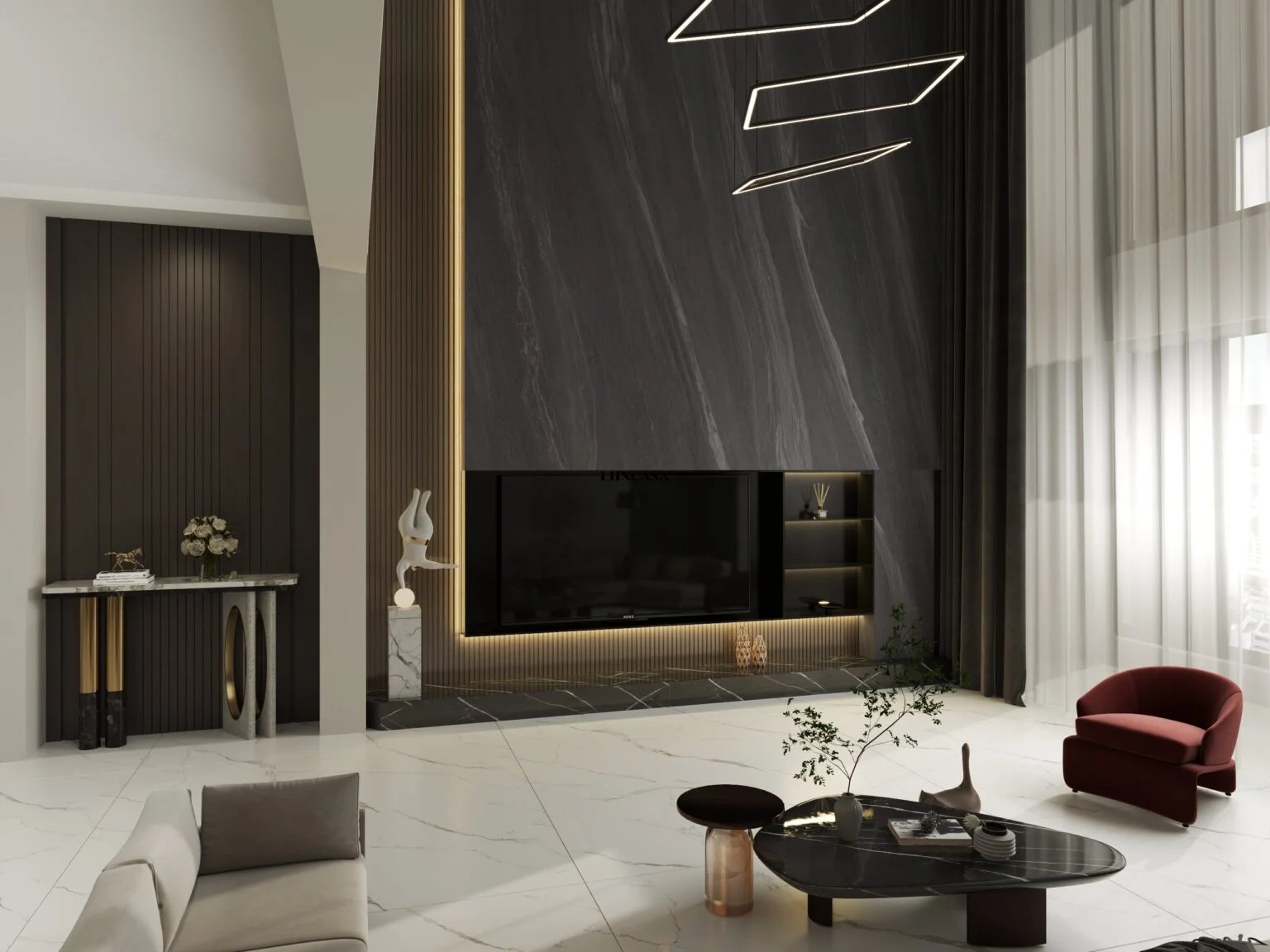 Gạch siêu lớn 160x320cm 1632LU163212DW05Y