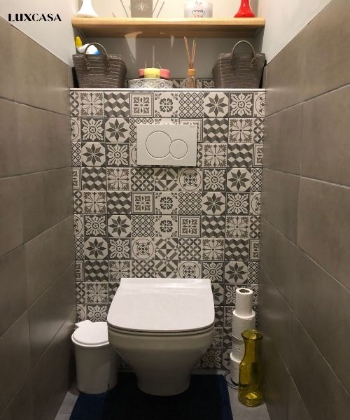 Top Gạch Ốp Nhà Tắm, Toilet Nhỏ Đẹp- Xương Đá - Chống Thấm | LUXCASA