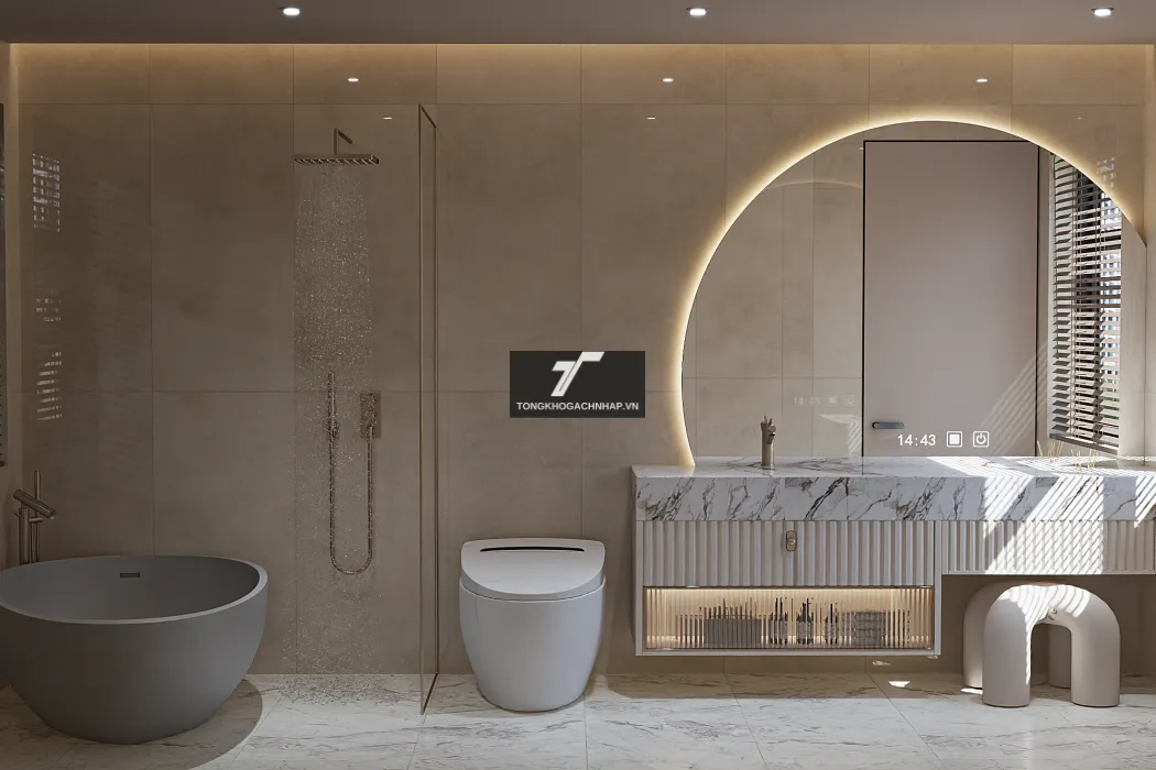 Gạch diệt khuẩn Ino âm ốp wc