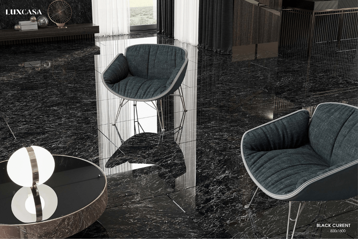 gạch giả đá marble đen đẹp