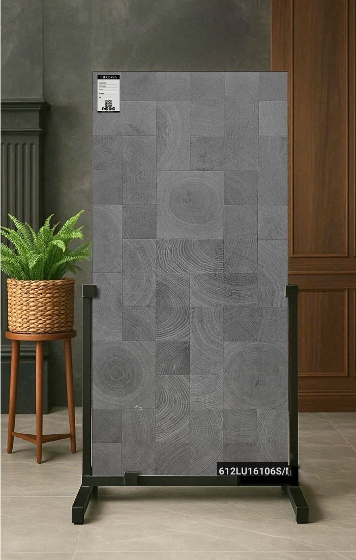 Mẫu gạch giả gỗ màu đen 60x120 trong bst 4 màu sắc