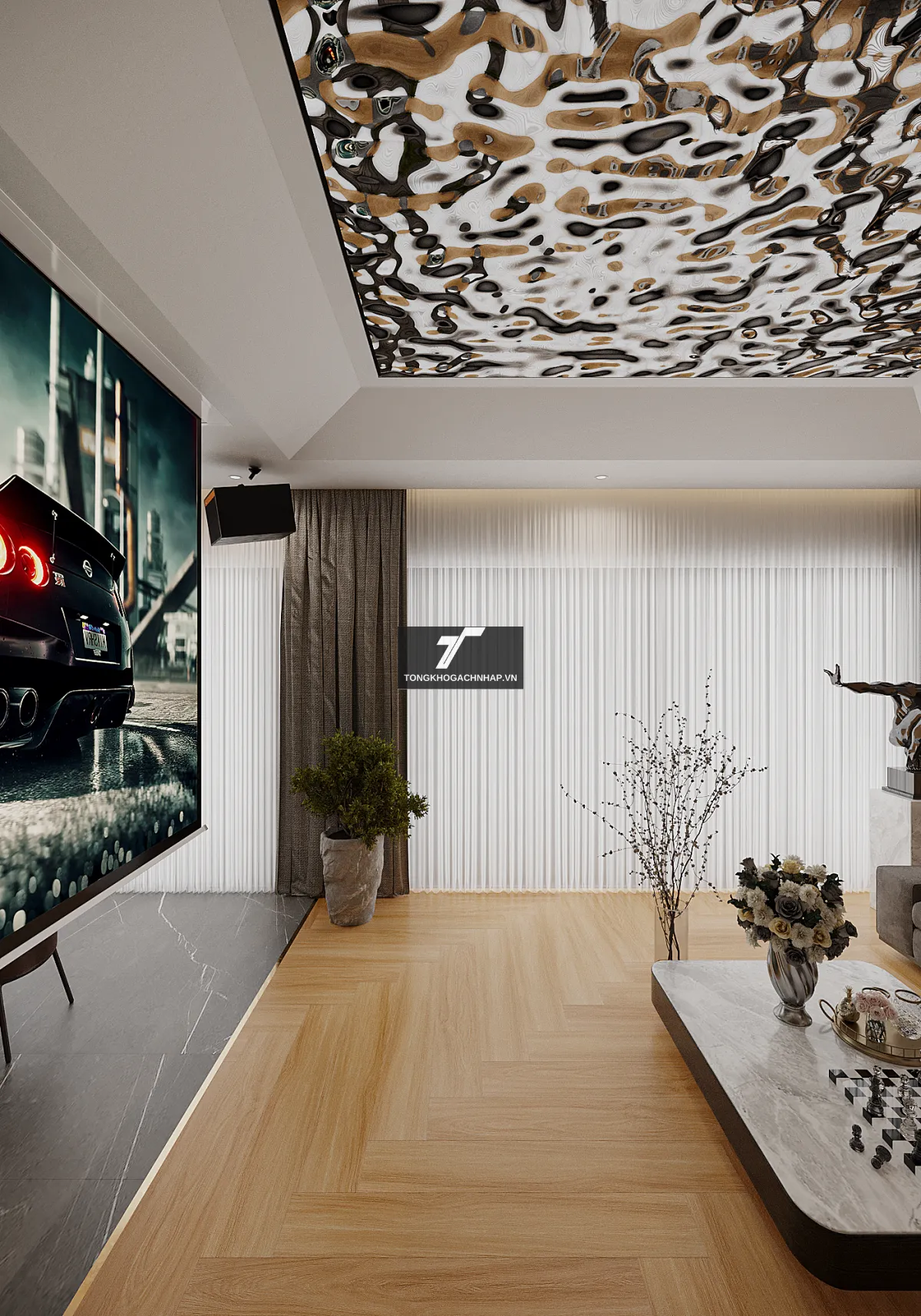 Mẫu gạch lát nền giả gỗ - tongkhogachnhap.vn