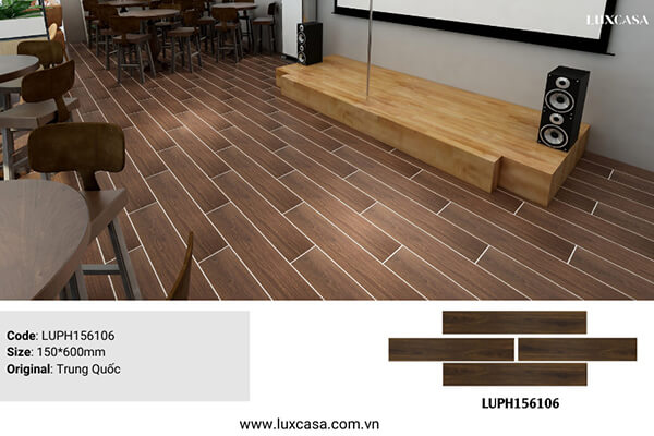 Mẫu gạch lát nền vân gỗ 15x60 giá rẻ bền đẹp tại LUXCASA Gach-lat-nen-gia-go-15x60-quan-cafe