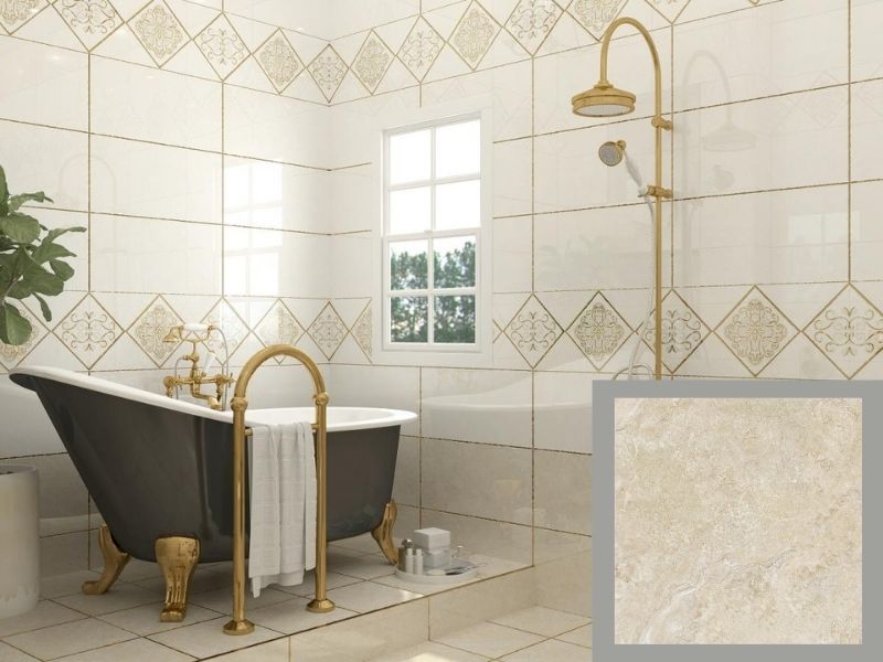 gạch lát nền nhà tắm 30x30 vân đá