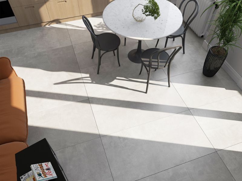 Gạch lát nền phòng khách 60x120 phù hợp các không gian tương đối rộng