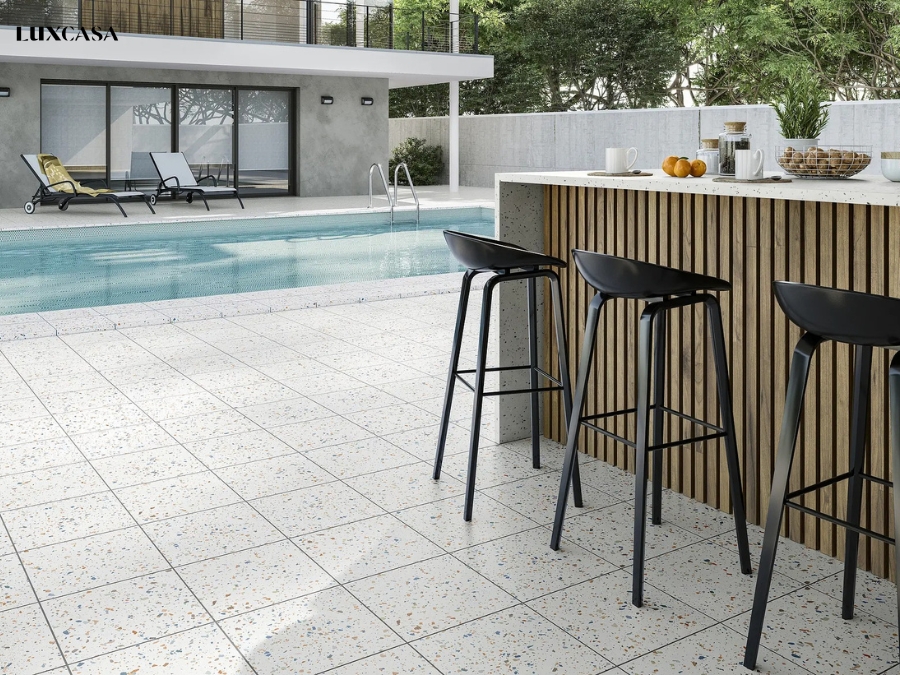 Gạch terrazzo xương đá porcelain 40x40 bền chắc cho mọi công trình