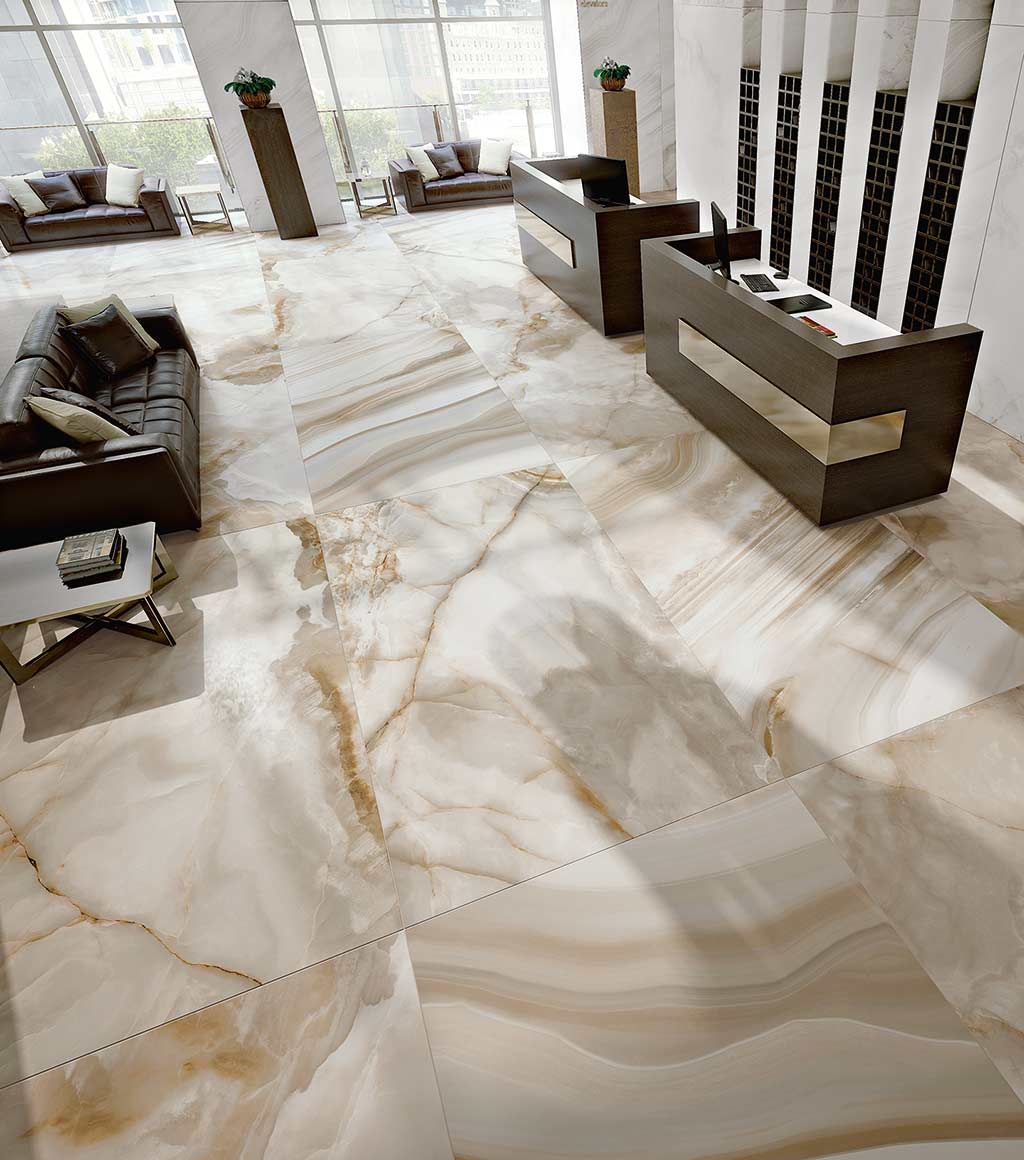 Gạch giả đá onyx lát sàn nhà đẹp