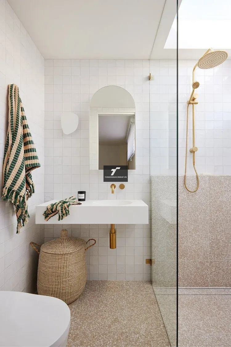 Gạch lát nền giả đá Terrazzo của tongkhogachnhap trong dự án cải tạo nhà của anh cường