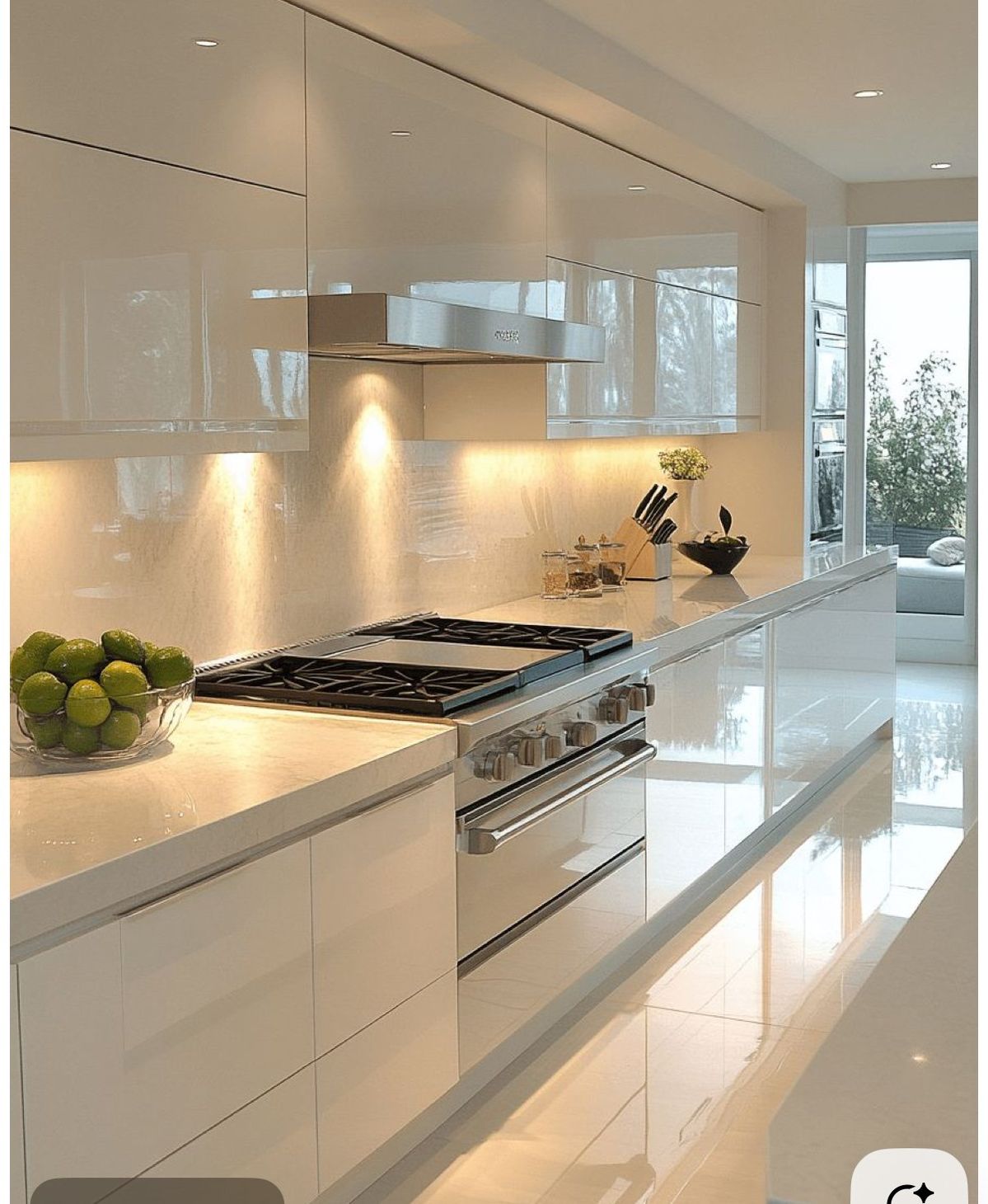 Gạch đơn sắc men bóng ốp bếp