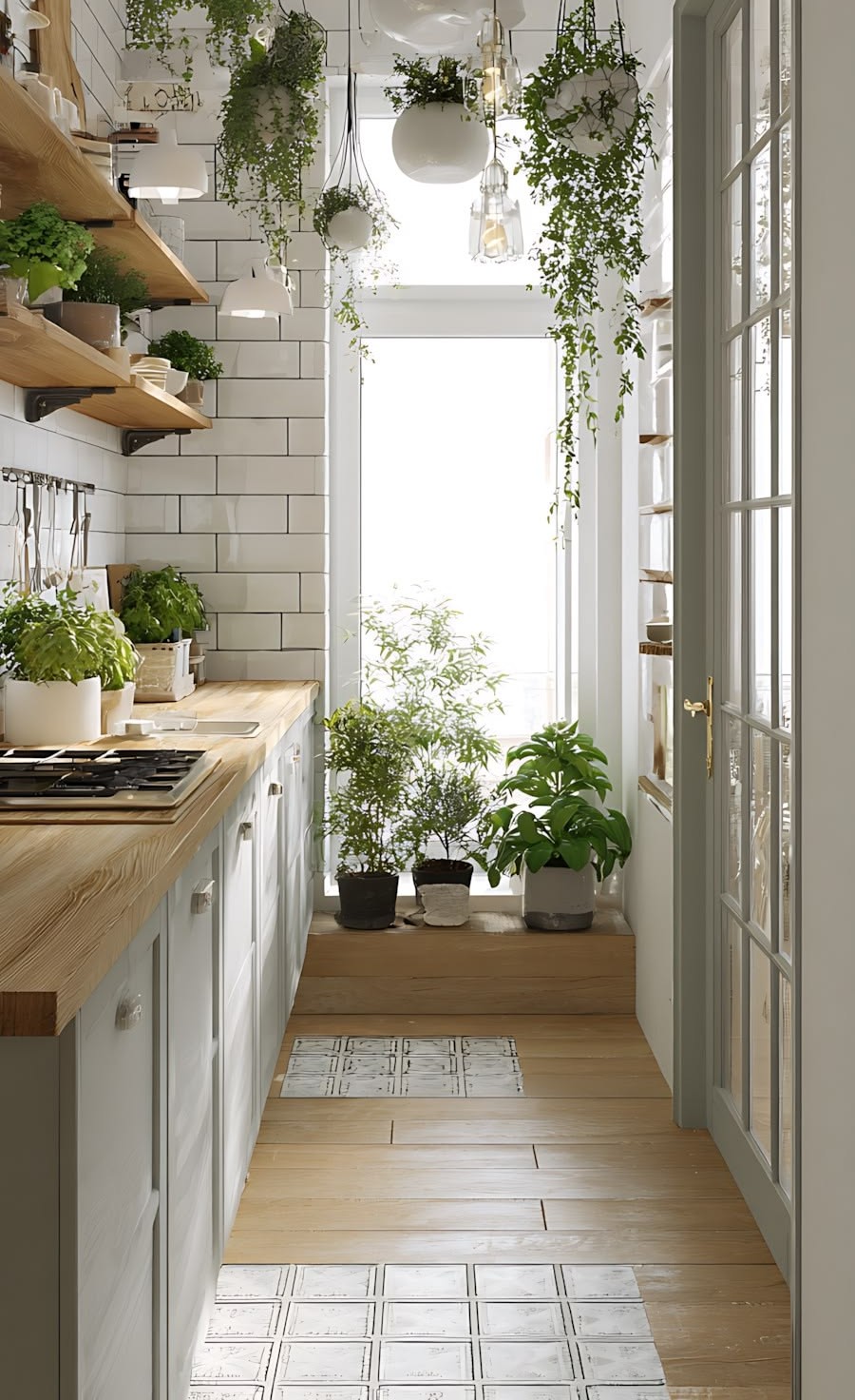 Gạch ốp bếp hình chữ nhật