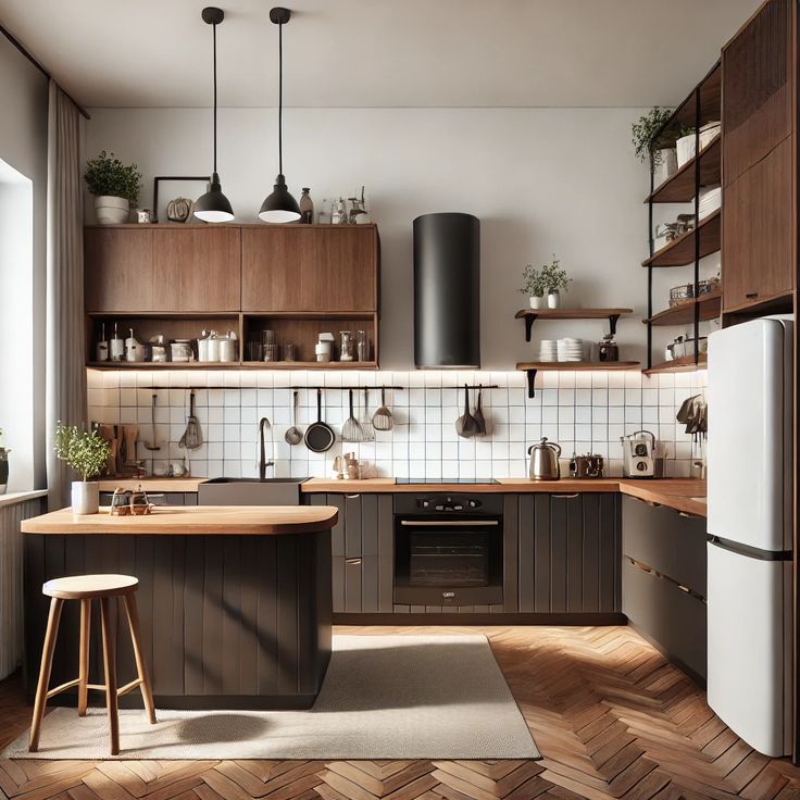 Gạch ốp bếp hình vuông