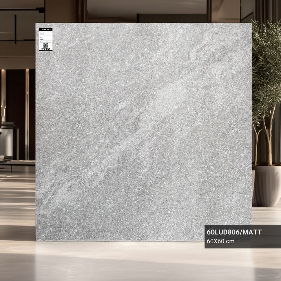 Gạch lát nền 60x60 men matt phù hợp cho nhà tắm