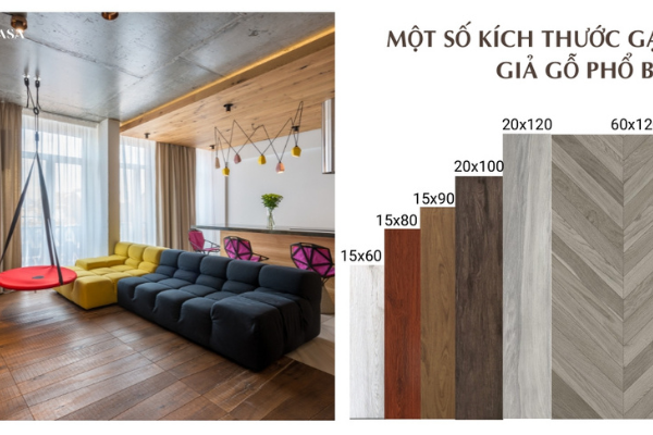 phong - Những mẫu gạch giả gỗ ốp tường phòng khách giá tốt nhất tại LUXCASA 2022 Kich-thuoc-gach-op-tuong-phong-khach-van-go