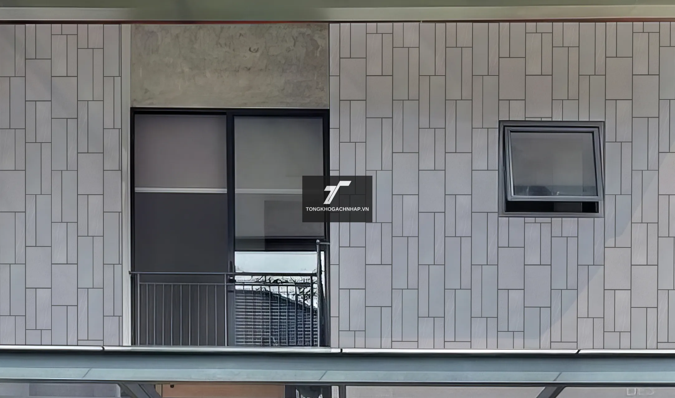 Mẫu gạch thẻ viêt nhật ốp mặt tiền TQE