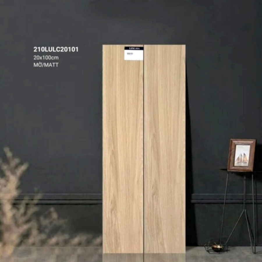 Mẫu gạch gỗ màu sáng bề mặt mờ 210LULC20101