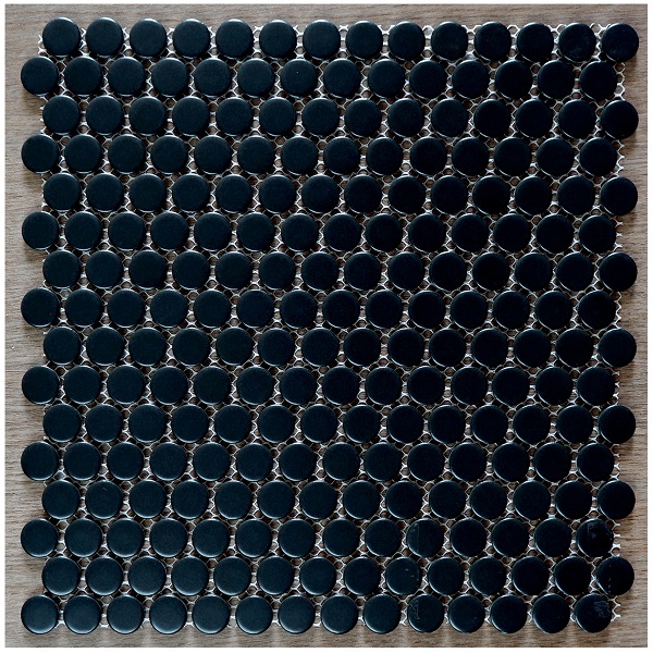 Mosaic bi tròn màu đen