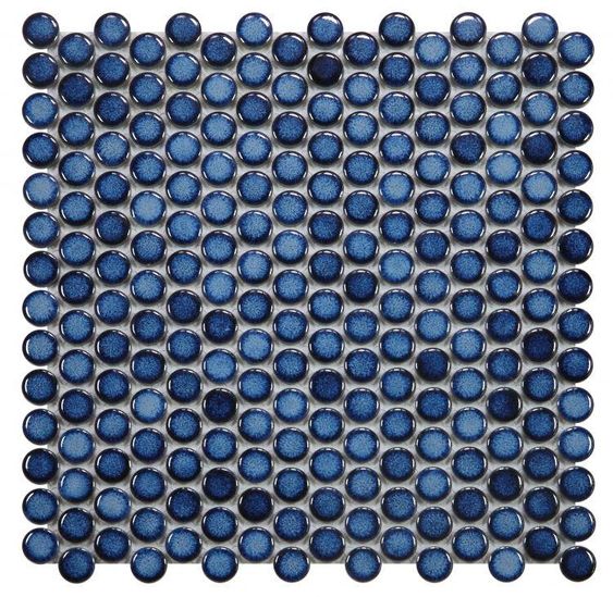 Gạch mosaic bi tròn CB128 (xanh dương)