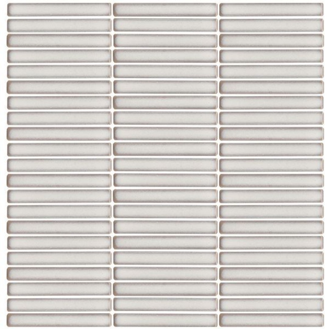 Gạch mosaic trang trí hình que MHT038 (màu trắng)