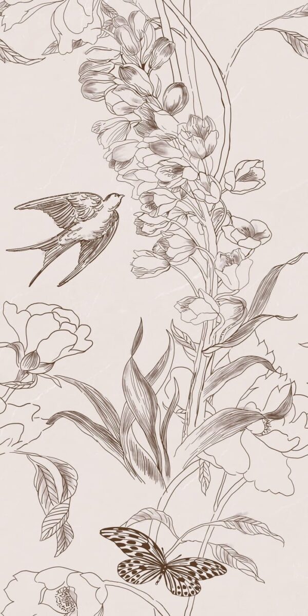 Gạch điểm ốp tường nhà tắm 600x1200cm 612LU12607