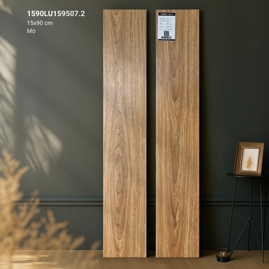 Gạch giả gỗ 15x90 cho phòng khách LU159507.2