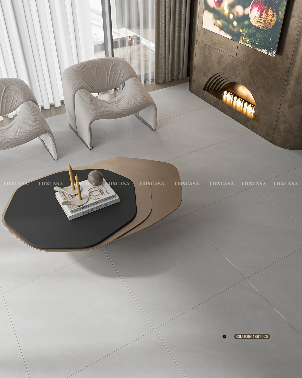 Gạch lát nền 80x80 mờ baby skin LU80188T02S