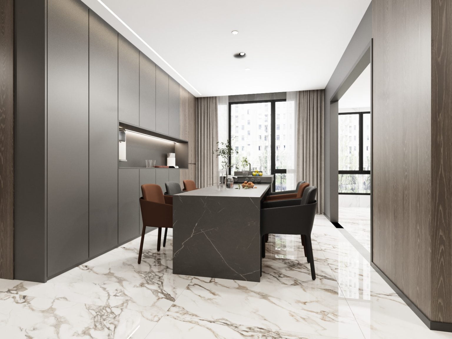 Gạch lát sàn đá bóng kính 80x160 LU816CABRGR