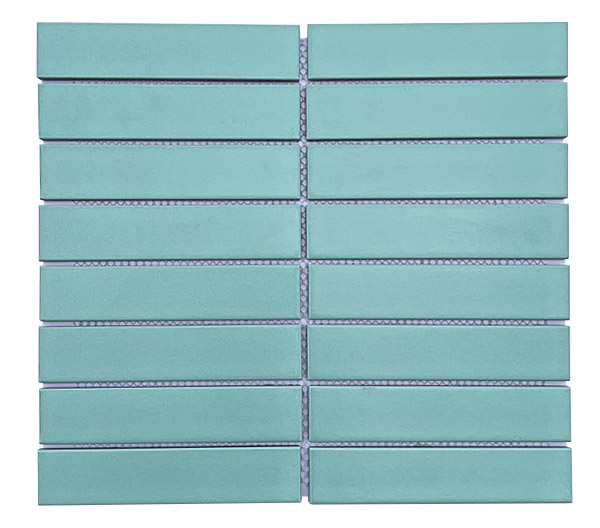 Gạch mosaic thẻ que mờ 275x290/32x145 Y33F25M / 3205M (màu xanh mint)