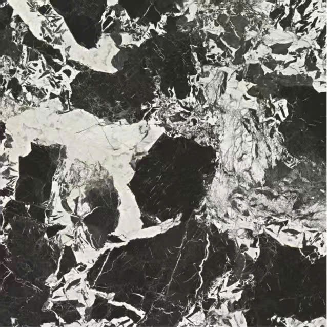 Gạch màu đen 1000×1000 giả đá 100LU52