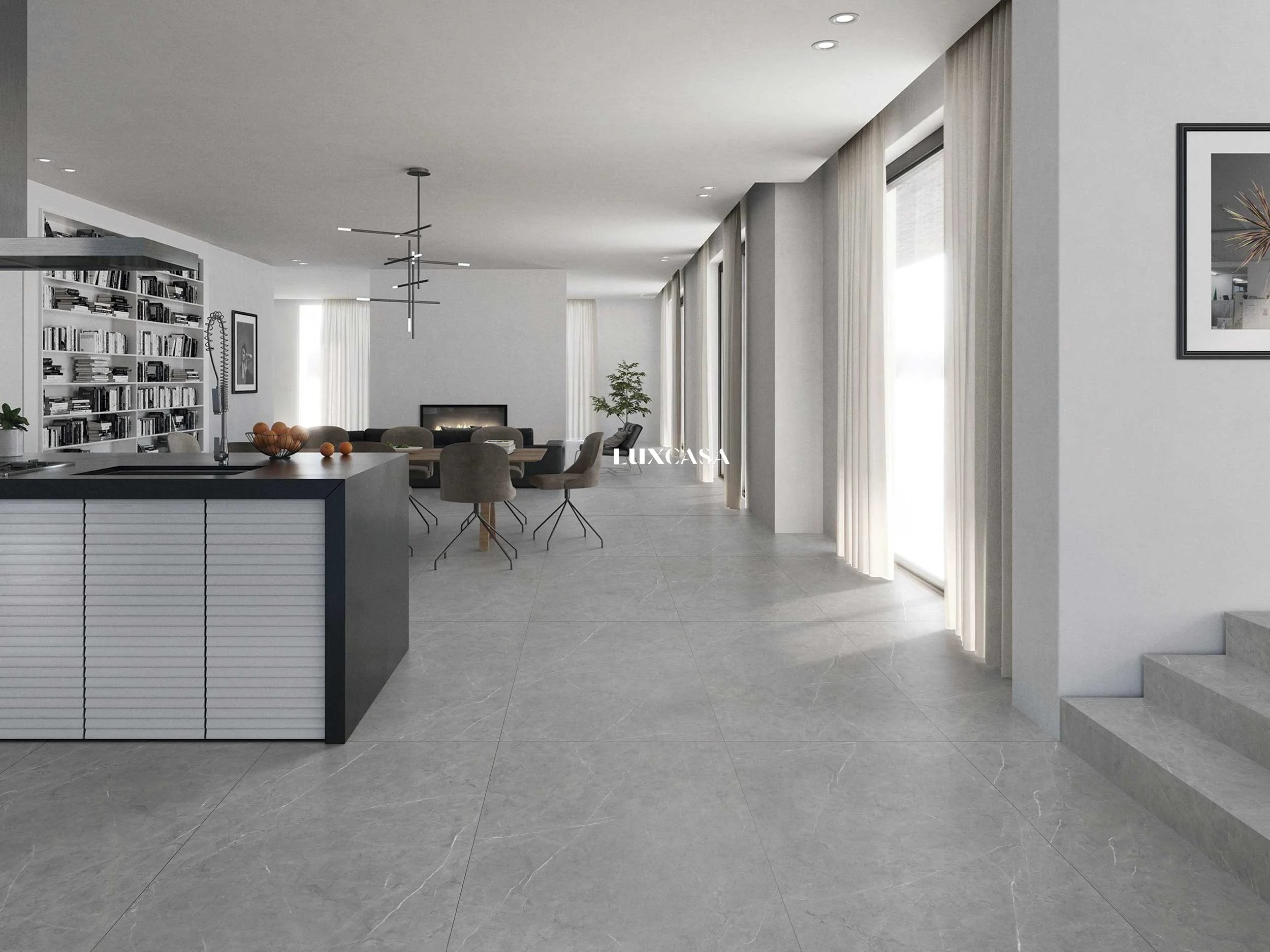 Gạch lát nền nhà mờ vân đá 600×1200 LUMZ254CL