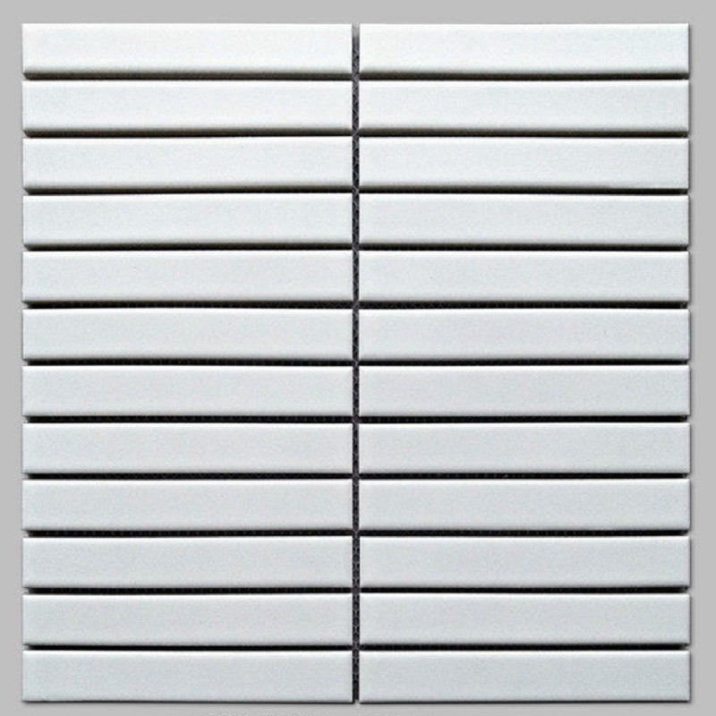 Gạch mosaic thẻ que mờ 296x300/22x145 Y22F01M / Y22F801 (màu trắng)
