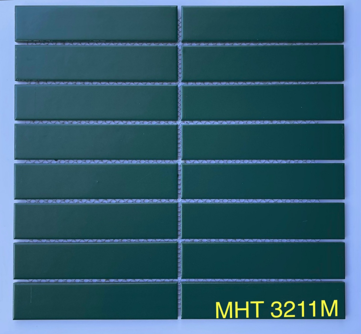 Gạch mosaic thẻ que mờ 275x290/32x145 Y33F11M / Y33F811 (màu xanh rêu)