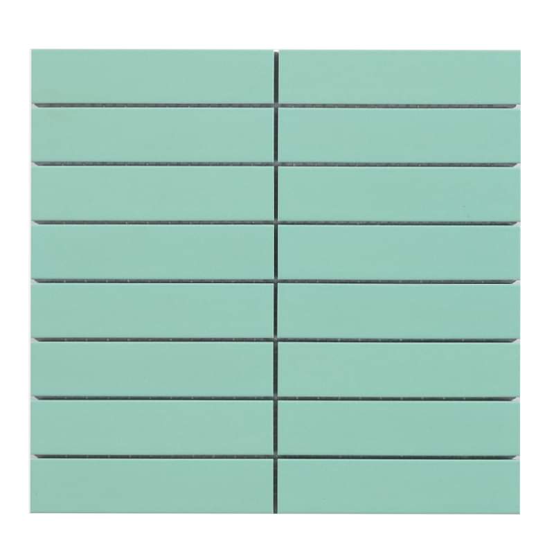 Gạch mosaic thẻ que mờ 275x290/32x145 Y33F25M / 3205M (màu xanh mint)