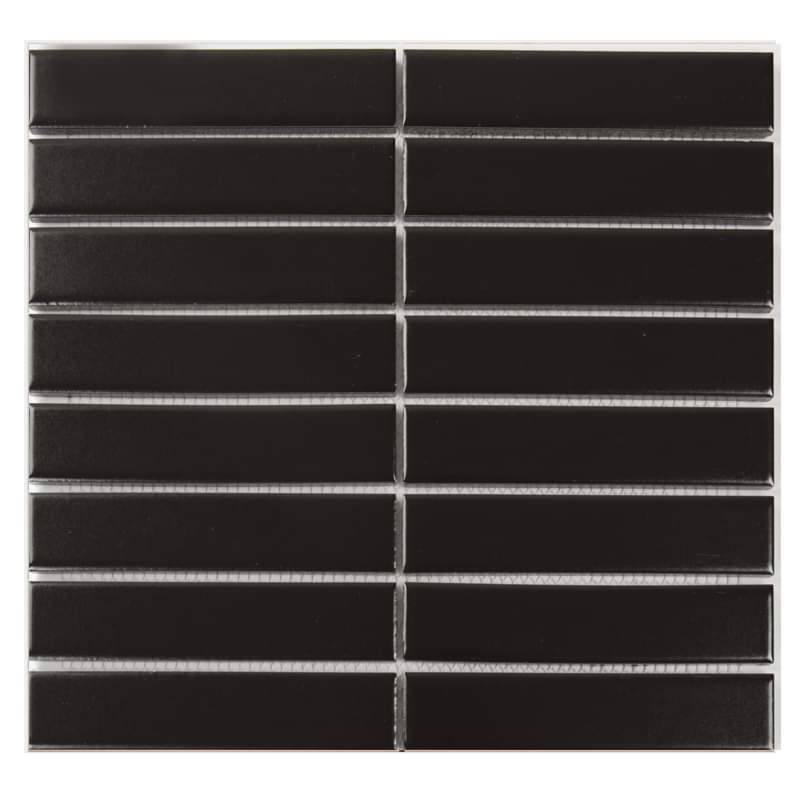 Gạch mosaic thẻ que mờ 275x290/32x145 Y33F08M / Y33F808 (màu đen)