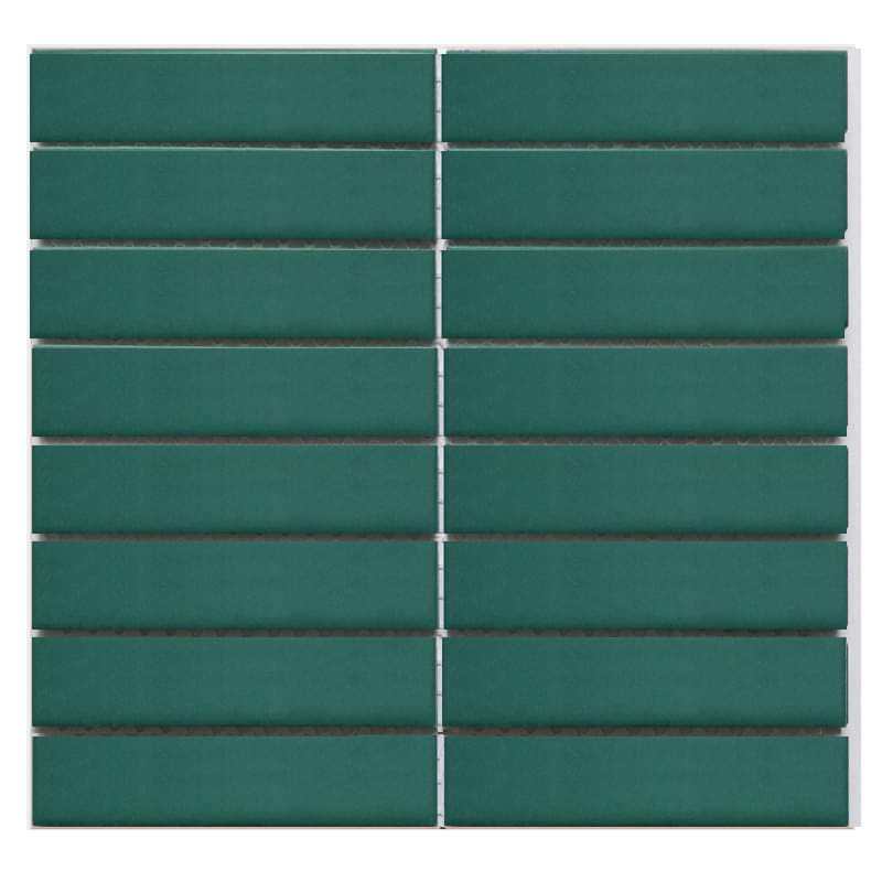 Gạch mosaic thẻ que mờ 275x290/32x145 Y33F11M / Y33F811 (màu xanh rêu)