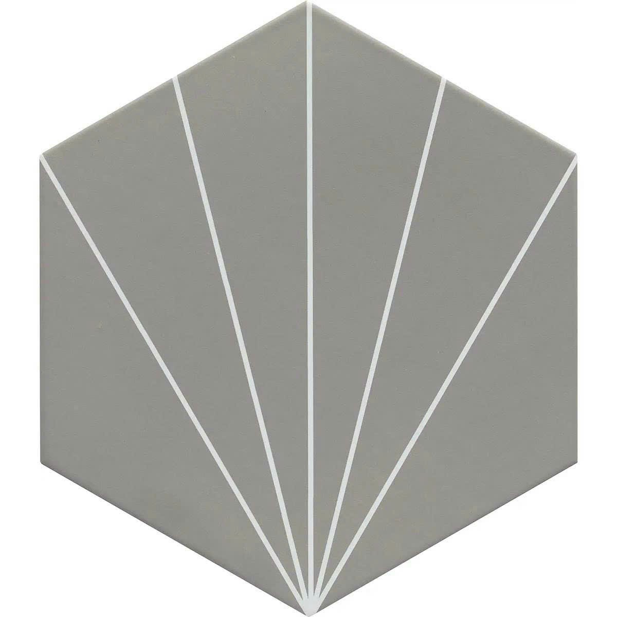 Gạch lục giác 200x230 23006 (màu xám)