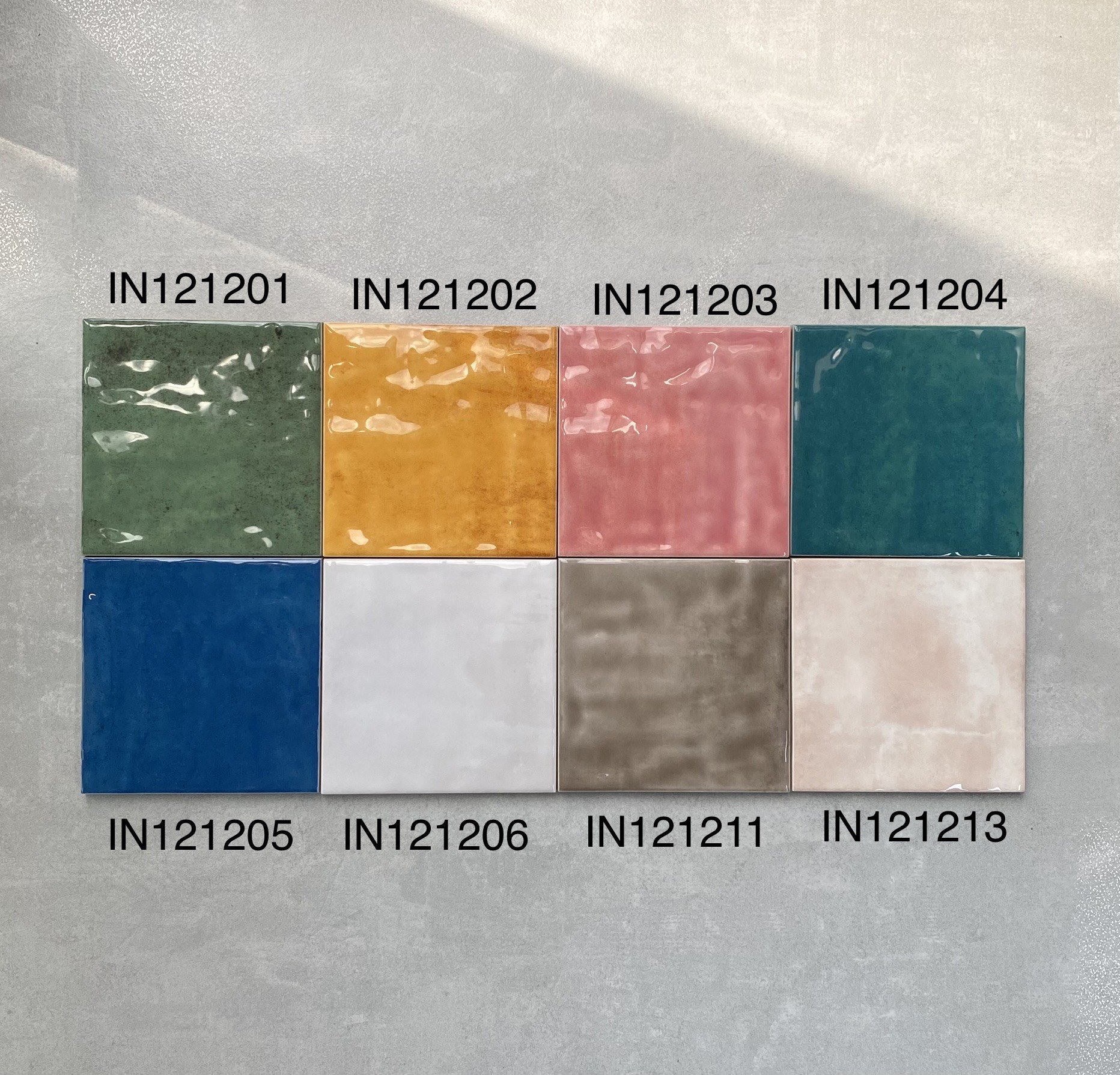 Gạch thẻ vuông bóng lượn 120x120 IN121206 (màu trắng)