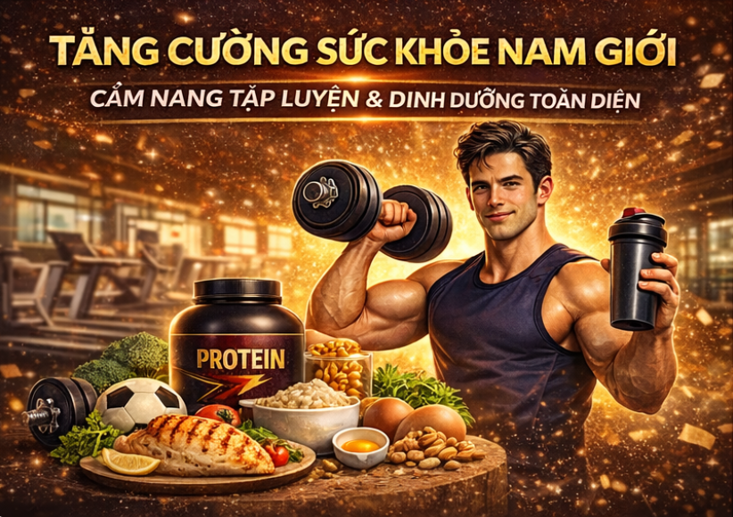 Tăng cường sức khỏe nam giới: Cẩm nang tập luyện & dinh dưỡng toàn diện