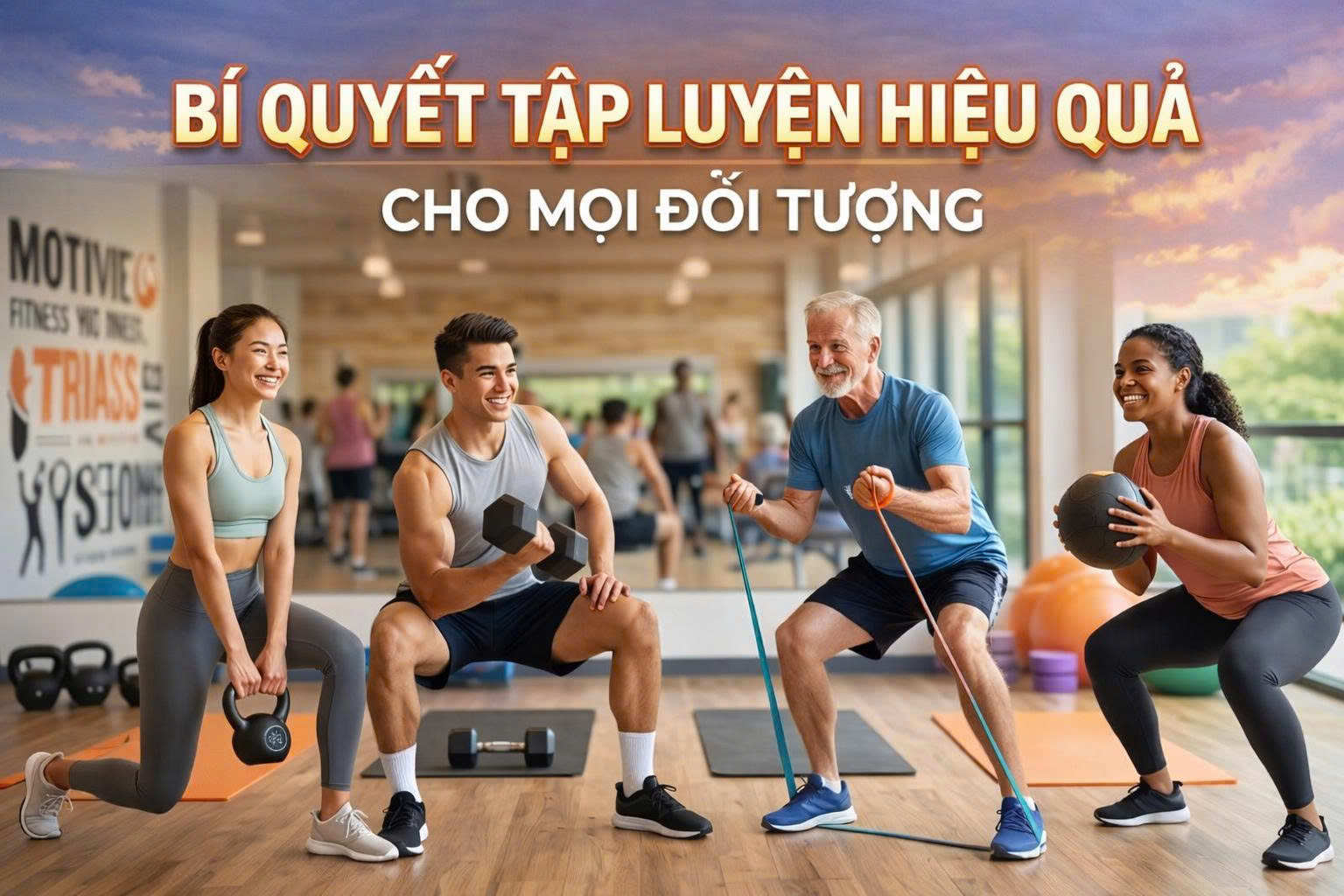 Bí quyết tập luyện hiệu quả cho mọi đối tượng